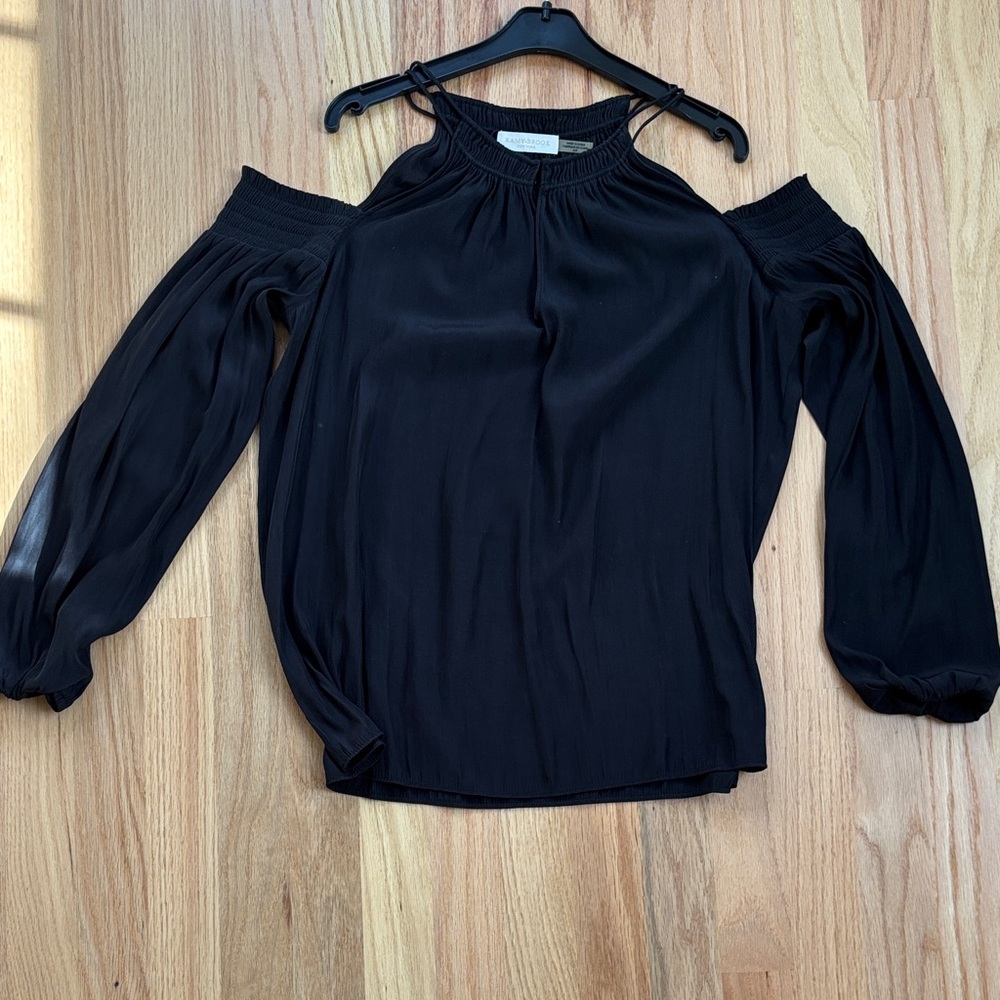 ramy brook Black Cold Shoulder Top